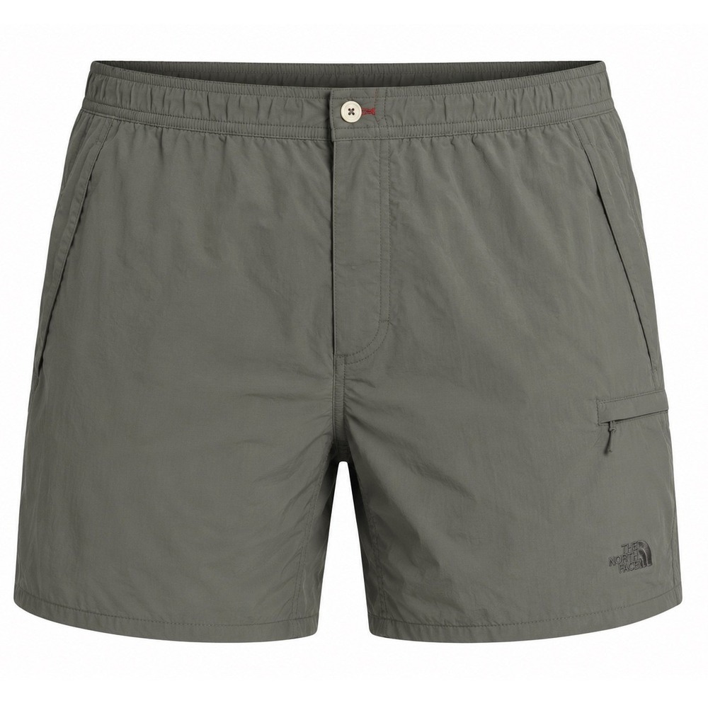 The North Face Cargo Swim Shorts XL Gray Nylon Quick Dry Zip Pocket Hiking Beach